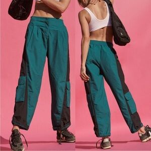 NWOT Free People Mesmerize Me Colorblock Cargo Pants